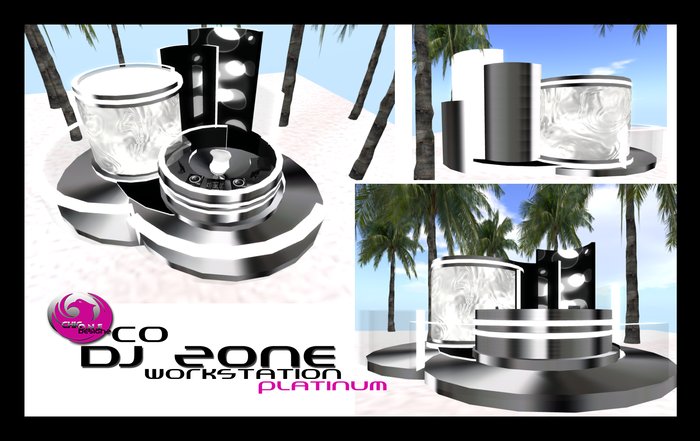 CO DJ ZONE WORKSTATION w/VIP ROOM - DJ EQUIP - PLATINUM