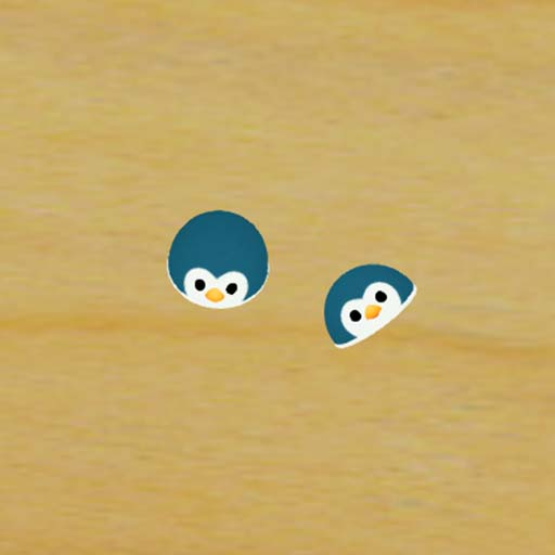 Cyanfarbene Pinguin-Mütze