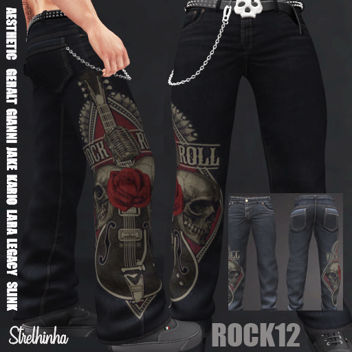 PANTS JEANS MAN ROCK 12 GREY