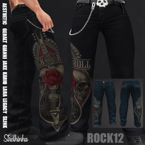 PANTS JEANS MAN ROCK 12 BLUE