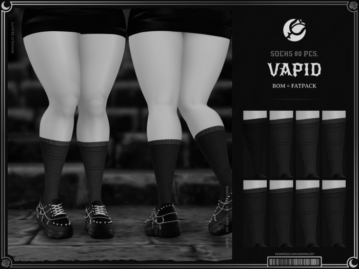[: Moonlust :] ' Vapid ' FATPACK Socks ' BOM DEMO