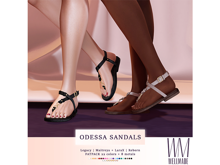 [WellMade] Odessa Sandals