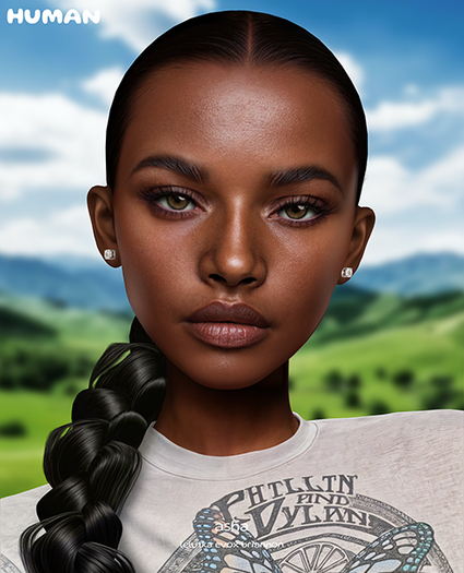human+ asha skin ebony - lel evox