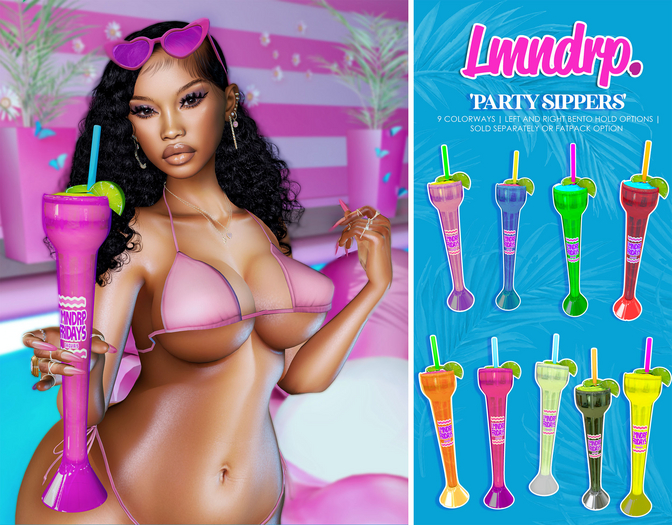 lmndrp. - party sippers - red