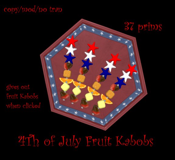 Fruit Kabob tray
