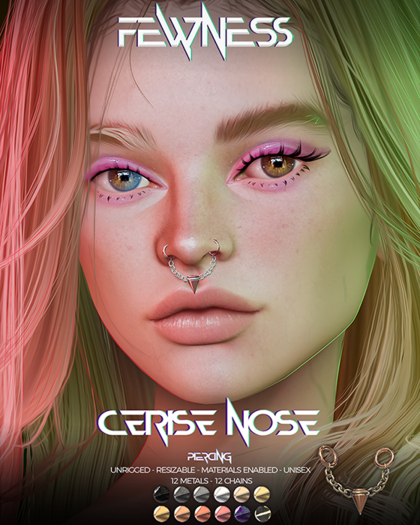 Fewness - Cerise Nose Piercing