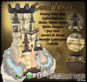 Sand Tower Castle Beach Waterfall low prim beautiful affordable 