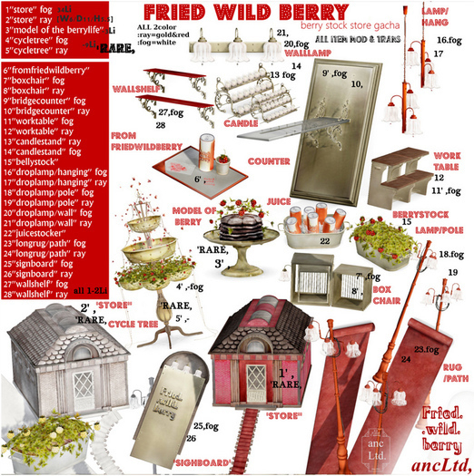{anc} friedwildberry. ''cycletree'' fog / 9Li RARE