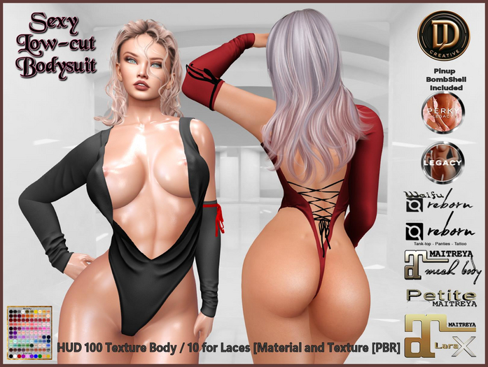 ☾ⅅⅅ☽ Sexy Low-cut Bodysuit