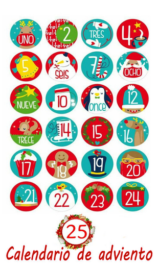 DELUXE SPANISH ADVENT CALENDAR BOARD - COUNTDOWN TO CHRISTMAS -GIVE DAILY HOLIDAY SURPRISES GIFTS <PROMO SALE OFFER>