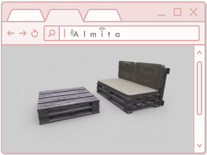 Almita - Chilling garden lounge (Beige)