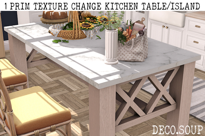 Deco.Soup Kitchen Table/Island Set  