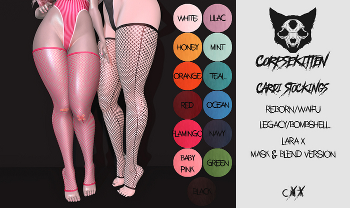 Corpsekitten - Cardi Stockings - FATPACK (Wear)