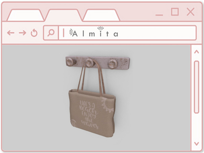 Almita - Hanging tote bag (beach)