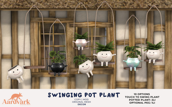 Aardvark : Swinging Pot Plant - FATPACK 