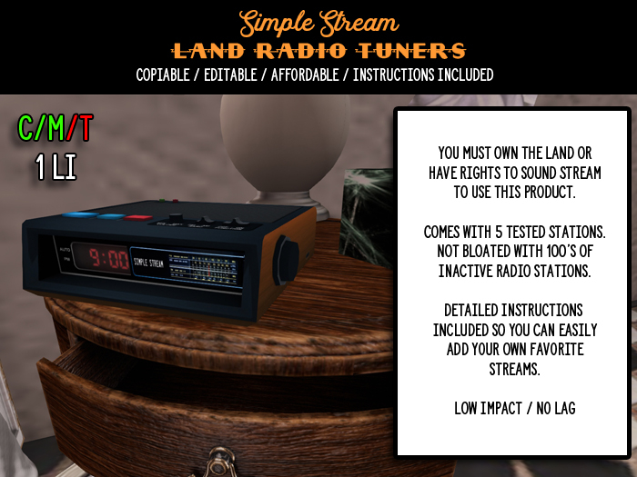 Simple Stream  Clock Radio