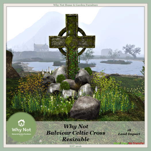 Why Not - Balvicar Celtic Cross-Resizable-Boxed