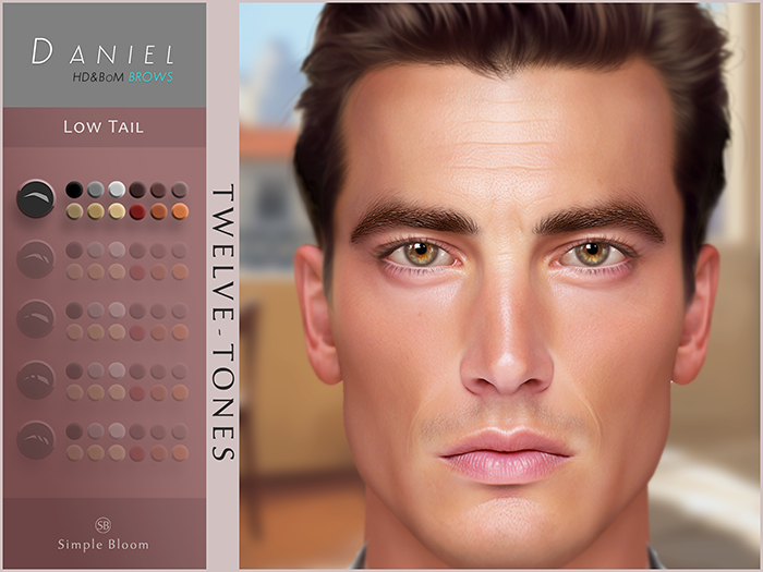 Eyebrows: Daniel, Low Tail, 12.TONES (LeLutka EvoX)