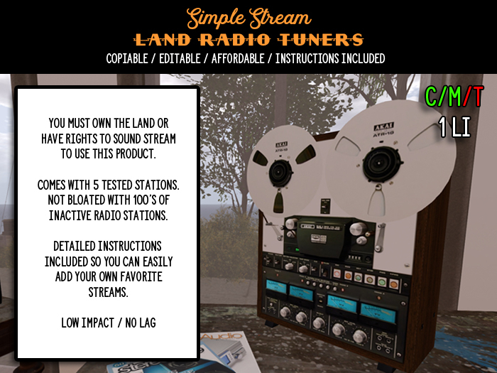 Simple Stream Reel to Reel tuner