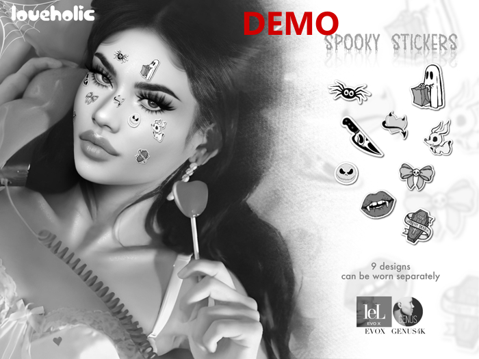 #Loveholic - Spooky Stickers DEMO
