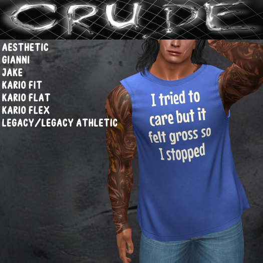 I tried to care but it felt gross so I stopped Men's T-Shirt (MT3)  <Wear Me>