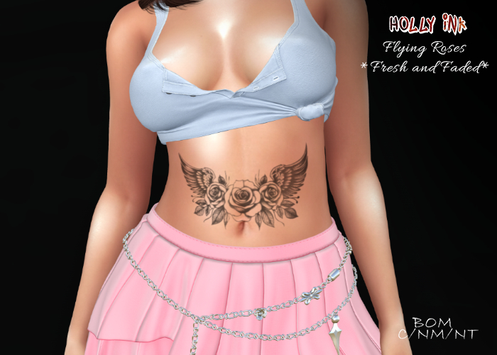 Holly Ink - Flying Roses - BOM tattoo
