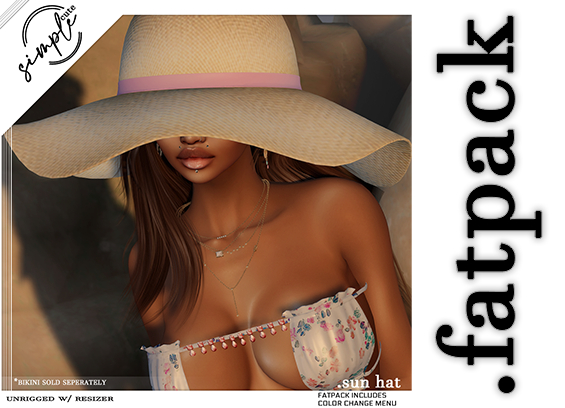 [simpleCUTE] Sun Hat -Fatpack //ADD ME//