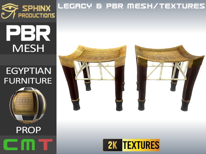 SP-DECOR - EGYPTIAN STOOL