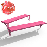 Pink Double Wall Shelf