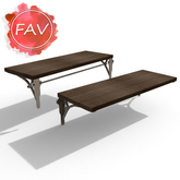 Brown Wood Triple Wall Shelf