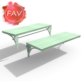 Mint Triple Wall Shelf