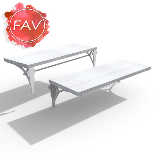 White Triple Wall Shelf