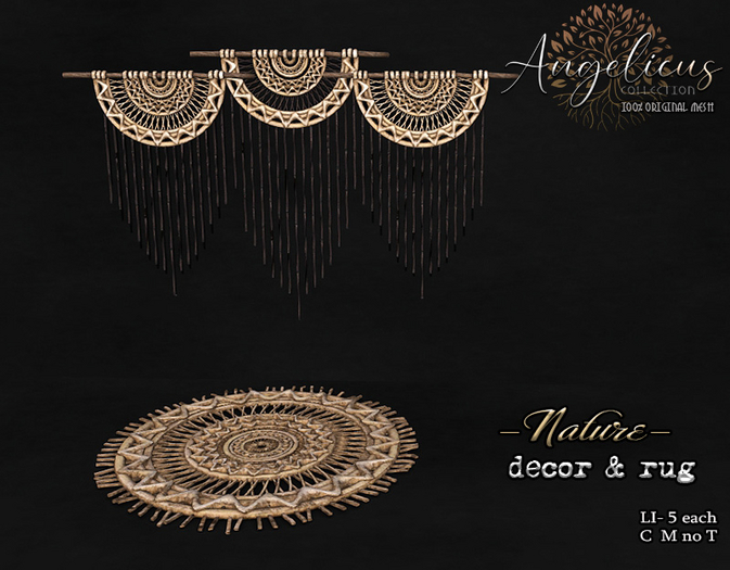 .AngelicUs. Nature decor and rug  