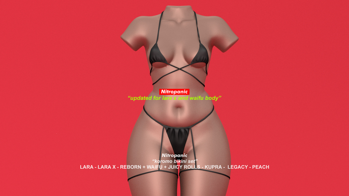 Nitropanic_Koromo Bikini Set BLACK (ADD)