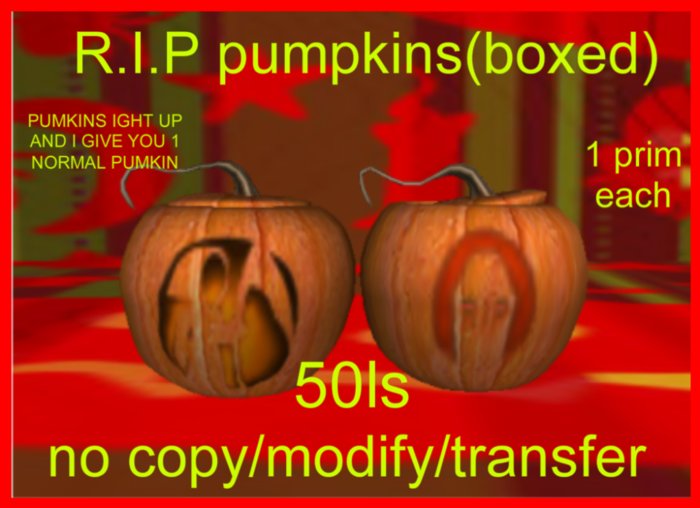 R.I.P pumpkins(boxed)