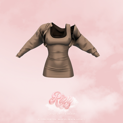 "RIZZ" X "LAYLA" DRESS SET - SAND