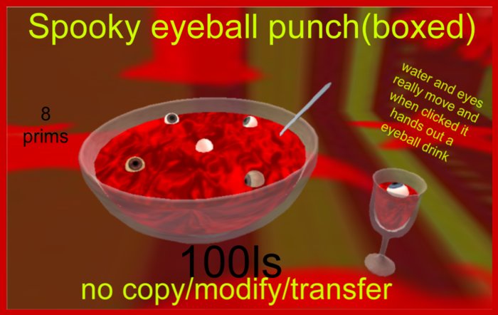 Spooky eye ball punch(boxed)