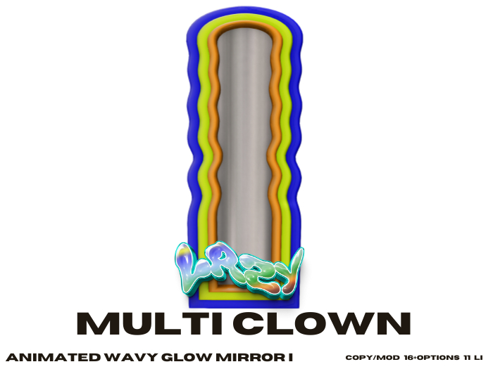 LAZY - WAVY MIRROR M-CLOWN