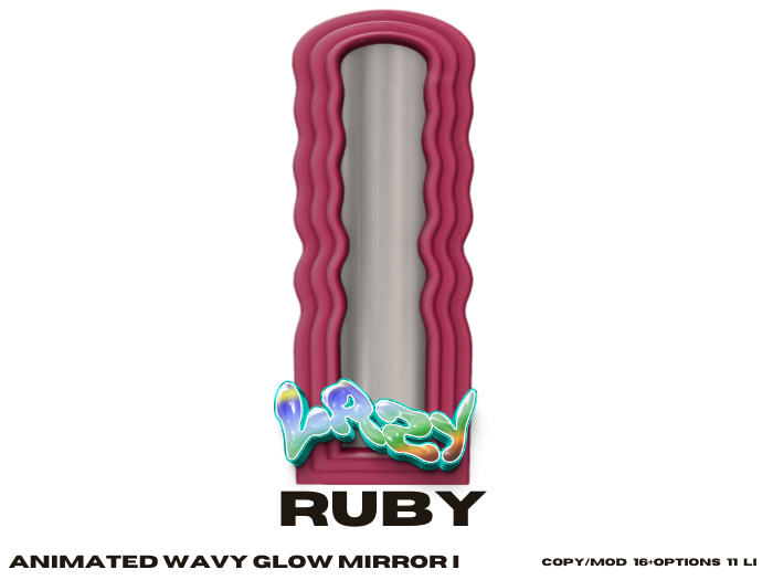 LAZY - WAVY MIRROR RUBY