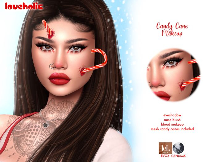 #Loveholic - Candy Cane Makeup