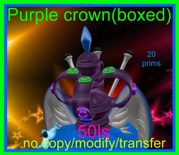 Purple diamond crown(boxed)