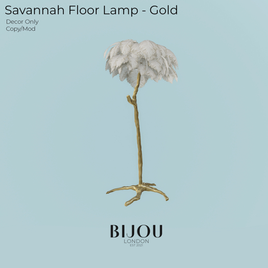 BIJOU :: Savannah Floor Lamp - Gold *add me*