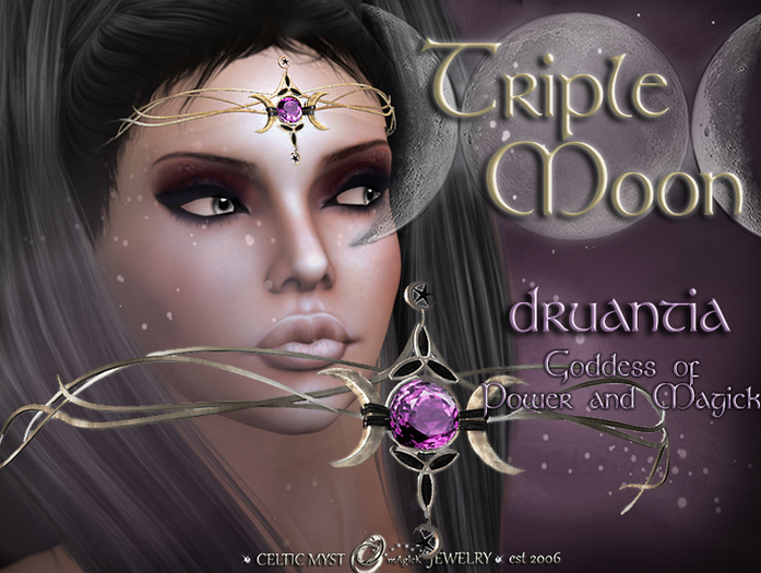 Druantia Triple Moon Circlet