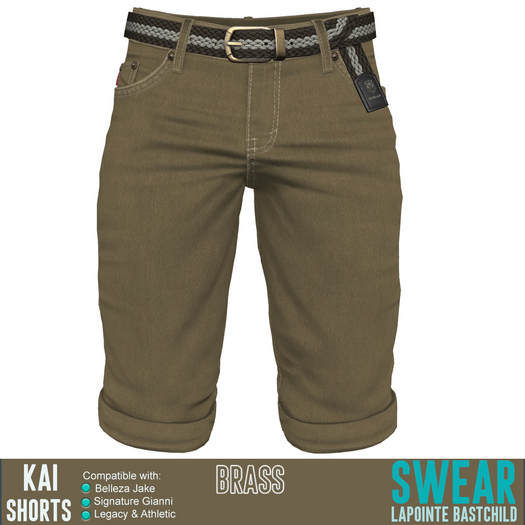 Shorts - Cotton - Kai - BRASS
