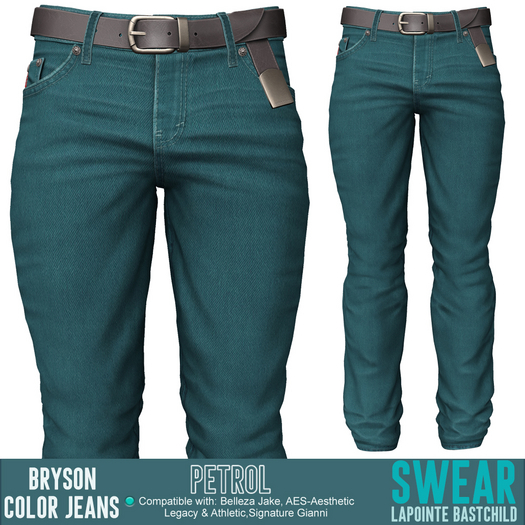 Jeans - Color Cotton - Bryson - PETROL