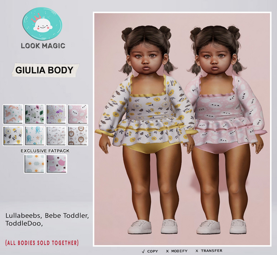 [LOOK MAGIC] Giulia BODY white_LB/TD/BB(add )