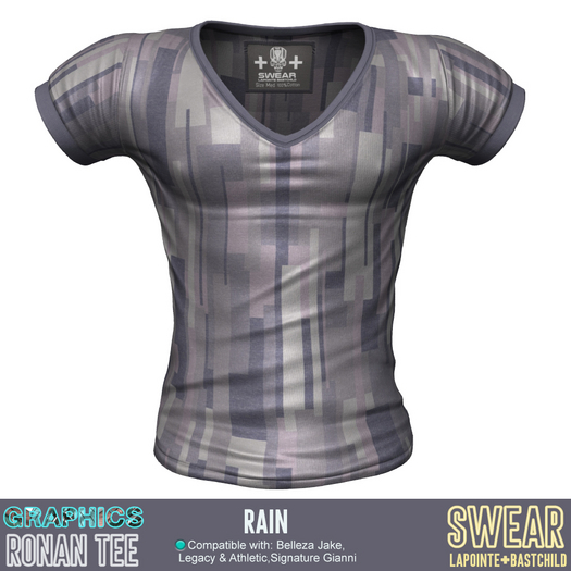 V-Neck Tee - Ronan - GRAPHICS RAIN