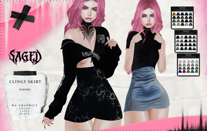 SAGED - Clingy Skirt - MEGAPACK