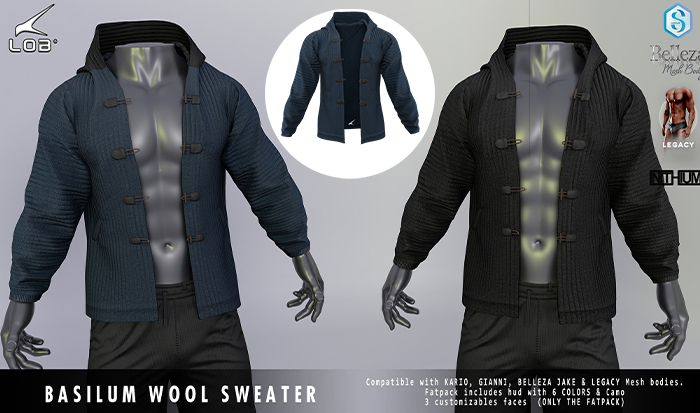 [LOB] BASILUM WOOL - BLUE