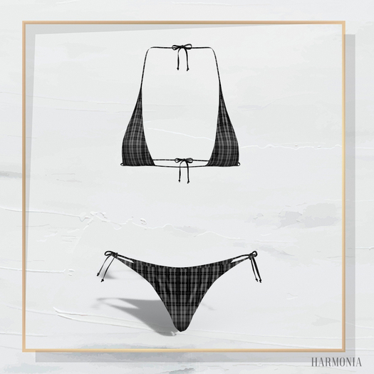 Dark Plaid Sugar Bikini Freya